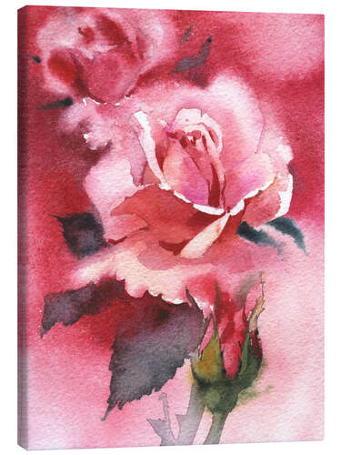 Canvas print Rose petals