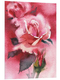 Foam board print Rose petals