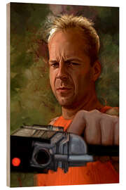 Wood print Fifth Element, Korben Dallas - Dmitry Belov