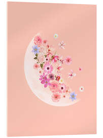 Cuadro de metacrilato Spring Floral Moon