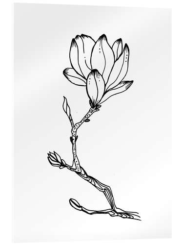 Acrylic print Blooming magnolia