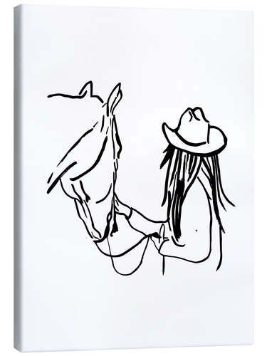 Canvas print Horsegirl