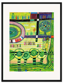 Gerahmter Kunstdruck Allee