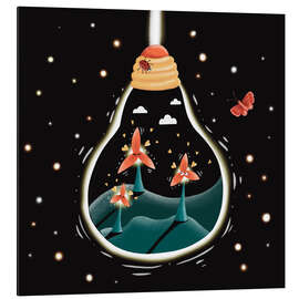 Alubild Windräder voller Liebes-Energie - WACHtraum