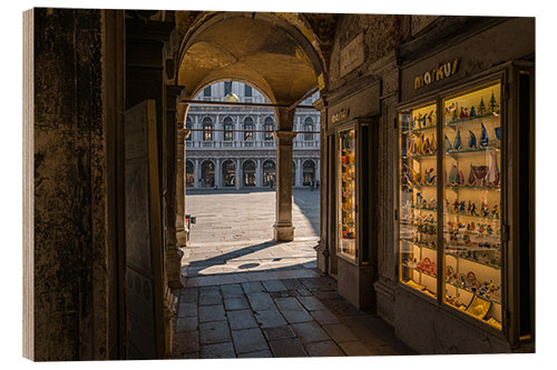 Wood print View of St. Mark's Square in Venice