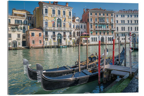 Quadro em plexi-alumínio Gondolas in Venice