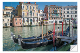 Naklejka na ścianę Gondolas in Venice