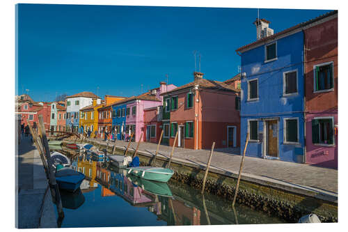 Quadro em acrílico Colorful houses in Murano