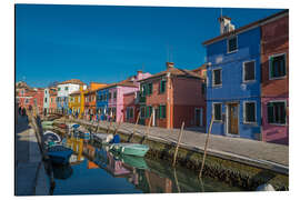 Tableau en aluminium Colorful houses in Murano