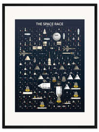 Gerahmter Kunstdruck The Space Race