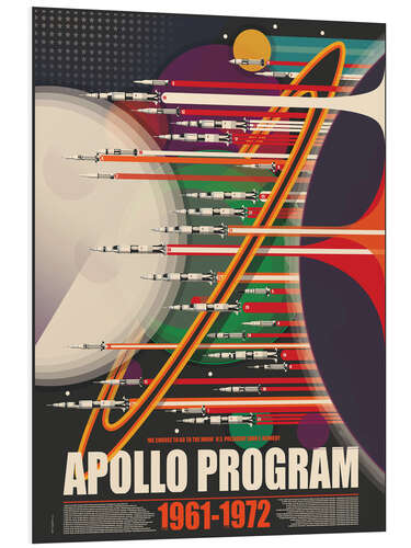 Tableau en PVC Apollo Program Saturn V