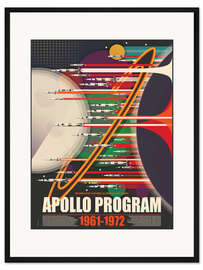 Gerahmter Kunstdruck Apollo Program Saturn V