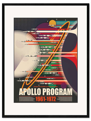 Stampa artistica con cornice Apollo Program Saturn V