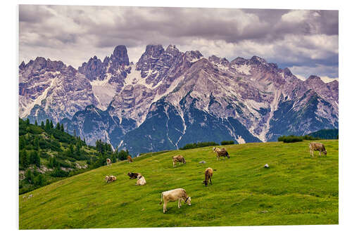 Obraz na PCV Summer at Monte Cristallo in the Dolomites