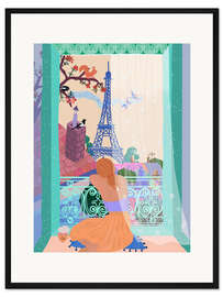 Gerahmter Kunstdruck Pariser Fenster
