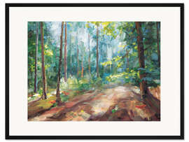 Gerahmter Kunstdruck Waldträumerei