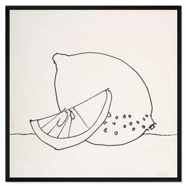 Gerahmter Kunstdruck Schöne Zitronen II