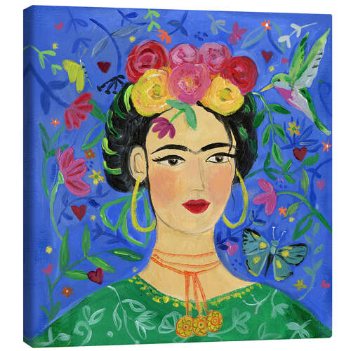 Canvas print Frida Kahlo colourful