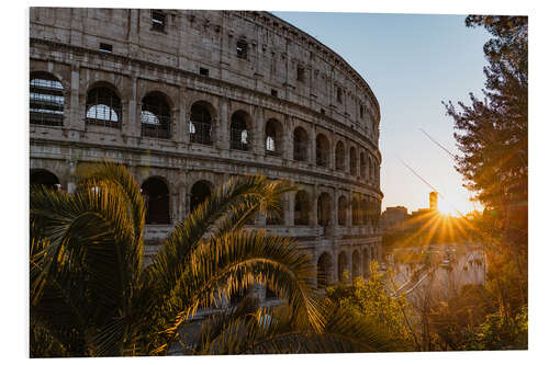 PVC print Sunset at the Coliseum, Rome