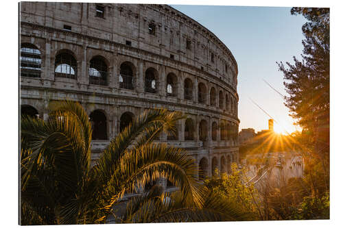 Gallery print Sunset at the Coliseum, Rome