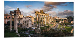 Foam board print Sunset on ancient Rome, Italy