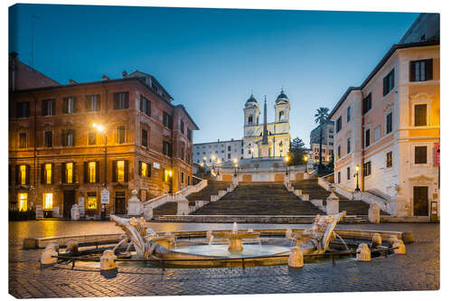 Leinwandbild Spanische Treppe, Rom, Italien I