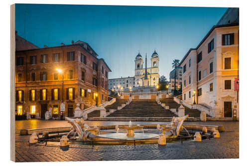 Puutaulu Spanish Stairs, Rome, Italy I