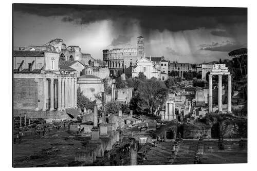 Aluminiumtavla Dramatic light over the roman ruins, Rome