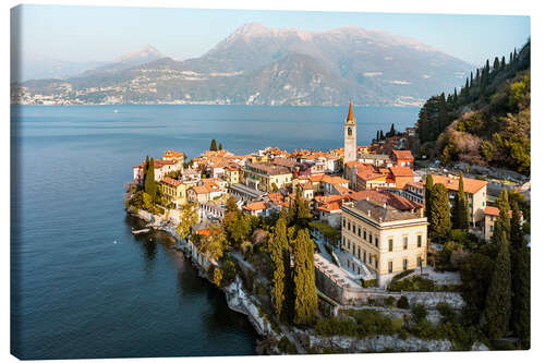 Canvas print Varenna on lake Como, Italy