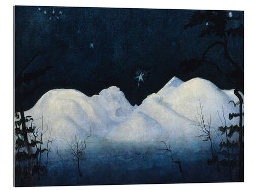 Quadro em plexi-alumínio Noites de inverno nas montanhas, 1900