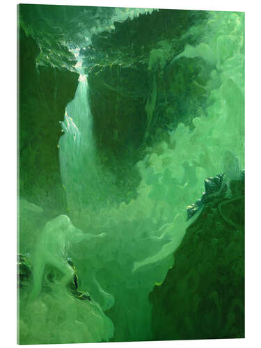 Acrylglasbild Rjukan Wasserfall