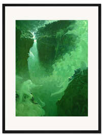 Gerahmter Kunstdruck Rjukan Wasserfall