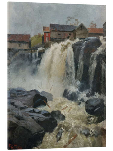 Acrylglas print Haug Waterfall, 1883