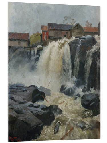 Hartschaumbild Wasserfall Haug, 1883