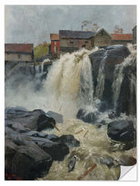 Selvklæbende plakat Haug Waterfall, 1883