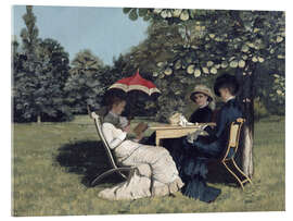 Acrylic print Women around the garden table, 1880