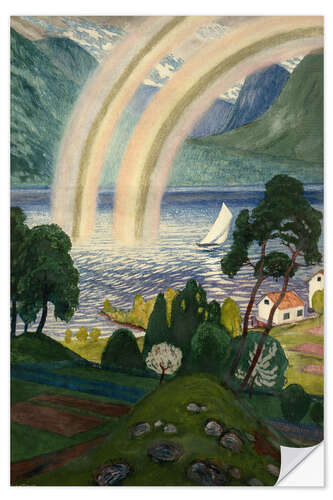 Selvklebende plakat Rainbow, 1912