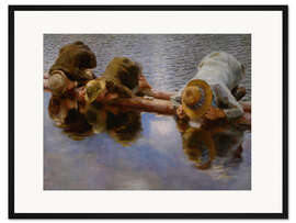 Gerahmter Kunstdruck Wasser betrachten, 1894