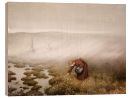 Obraz na drewnie Cotton Grass, 1913 - Theodor Kittelsen
