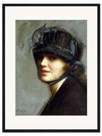 Gerahmter Kunstdruck Porträt von Charlotte Morgan McFadden