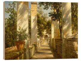 Trätavla Orange Pergola, Sorrento, 1834