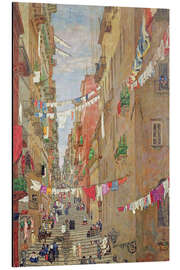 Aluminiumtavla Pallonetto di Santa Lucia, Naples, 1909