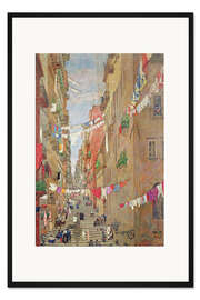 Gerahmter Kunstdruck Pallonetto di Santa Lucia, Neapel, 1909