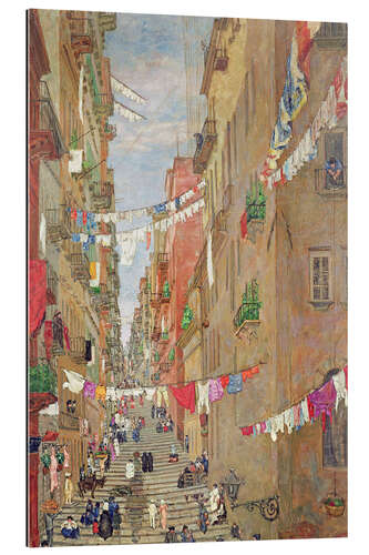 Tableau en plexi-alu Pallonetto de Santa Lucia, Naples, 1909