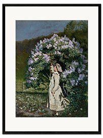 Ingelijste kunstdruk The Lilac Bush, 1891