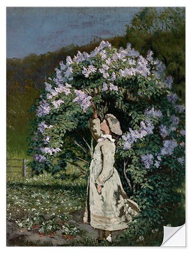 Selvklebende plakat The Lilac Bush, 1891