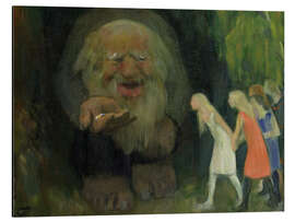 Magnettafel Ein Troll lockt mit Gold die Mädchen