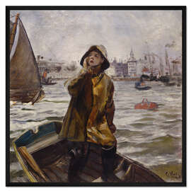 Gerahmter Kunstdruck Lotsenjunge, Bergens Bay, 1905