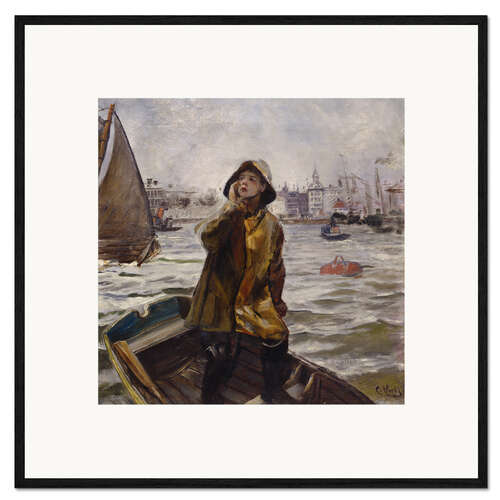 Innrammet kunsttrykk Pilot boy, Bergens Bay, 1905