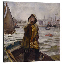 Magnettafel Lotsenjunge, Bergens Bay, 1905